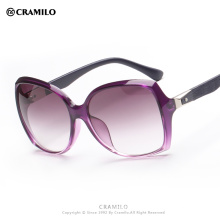 Cramilo 2016 surdimensionné marque papillon dégradé lunettes de soleil de mode 9708